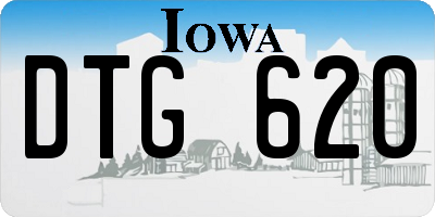 IA license plate DTG620