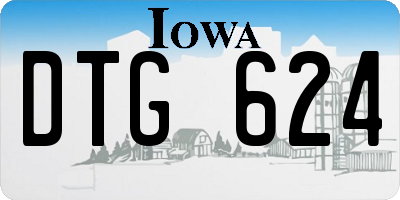 IA license plate DTG624