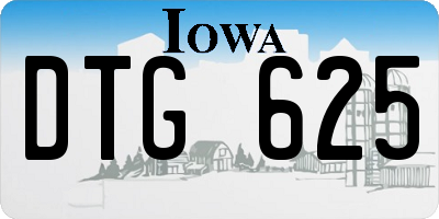 IA license plate DTG625