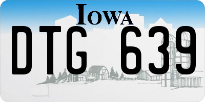 IA license plate DTG639