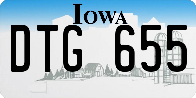 IA license plate DTG655