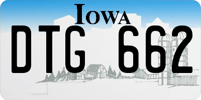 IA license plate DTG662