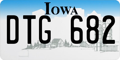 IA license plate DTG682