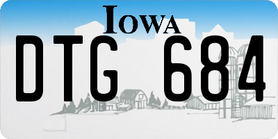 IA license plate DTG684