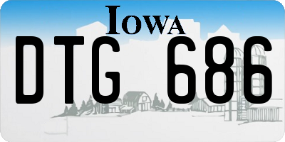 IA license plate DTG686