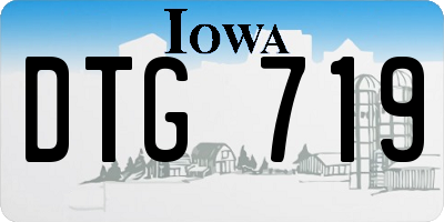 IA license plate DTG719