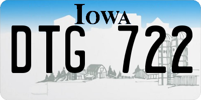 IA license plate DTG722