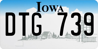 IA license plate DTG739