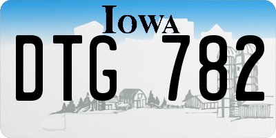 IA license plate DTG782