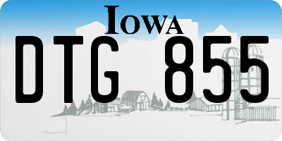 IA license plate DTG855