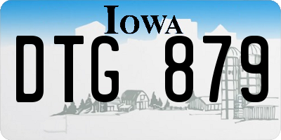 IA license plate DTG879