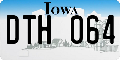IA license plate DTH064