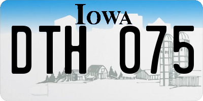 IA license plate DTH075