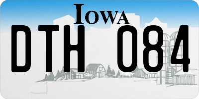 IA license plate DTH084