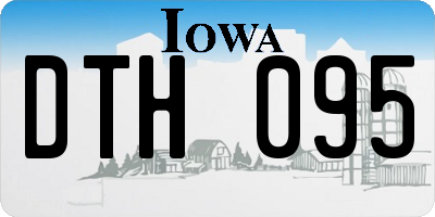 IA license plate DTH095