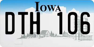 IA license plate DTH106