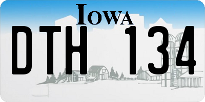 IA license plate DTH134