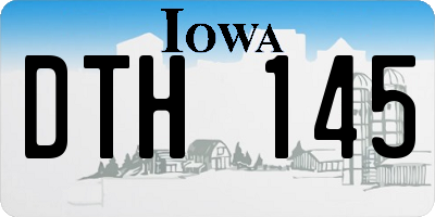 IA license plate DTH145