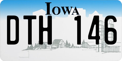 IA license plate DTH146