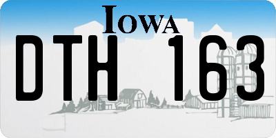 IA license plate DTH163