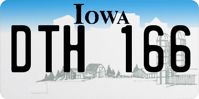 IA license plate DTH166