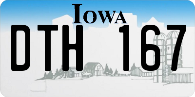 IA license plate DTH167