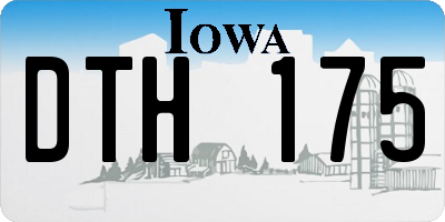 IA license plate DTH175