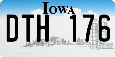 IA license plate DTH176