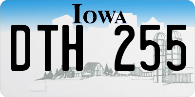 IA license plate DTH255
