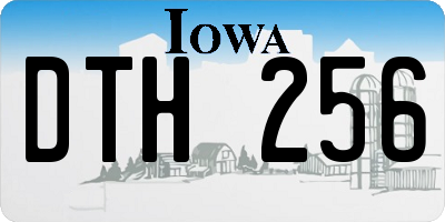 IA license plate DTH256