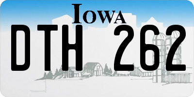IA license plate DTH262