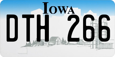 IA license plate DTH266