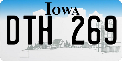 IA license plate DTH269