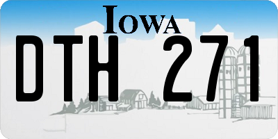 IA license plate DTH271