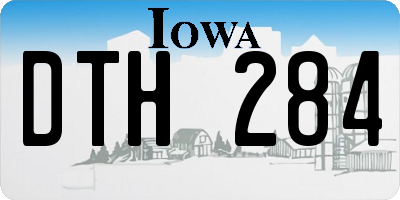IA license plate DTH284