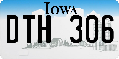 IA license plate DTH306
