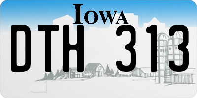 IA license plate DTH313