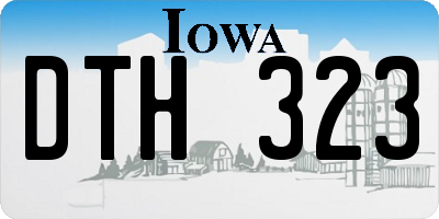 IA license plate DTH323