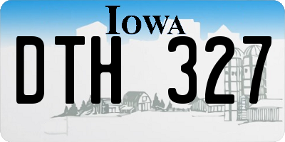 IA license plate DTH327