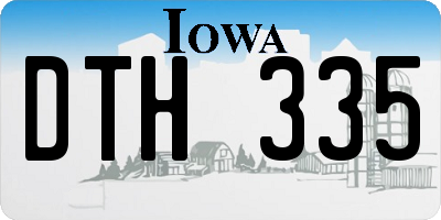 IA license plate DTH335