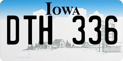 IA license plate DTH336