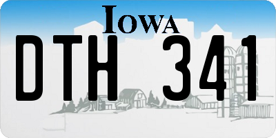 IA license plate DTH341