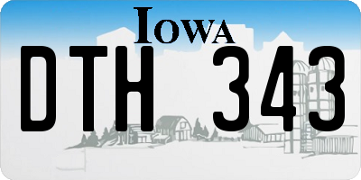 IA license plate DTH343