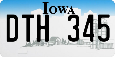 IA license plate DTH345