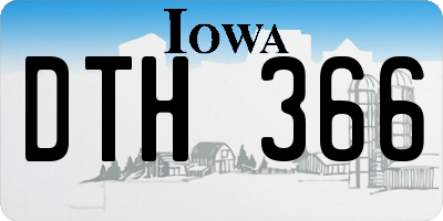 IA license plate DTH366