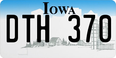 IA license plate DTH370