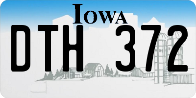 IA license plate DTH372