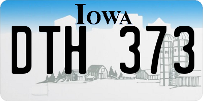 IA license plate DTH373