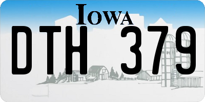 IA license plate DTH379