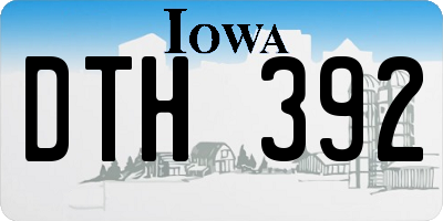 IA license plate DTH392